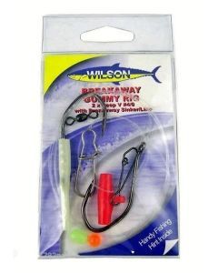 Wilson Breakaway Gummy Rig 2 X 4/0 Deep V - With Breakaway Sinker/Line 60lb