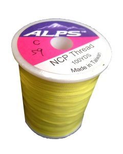 Alps 100yds of Yellow Rod Wrapping Thread - Size C (0.2mm) Rod Binding Cotton