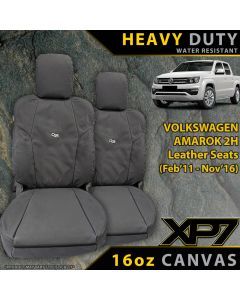 Volkswagen Amarok 2H (Leather Seats) Heavy Duty XP7 Canvas 2x Front Seat Covers (Available)