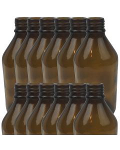 12x 600ml Brown Glass Bottles Without Lid/Cap Bulk Pack
