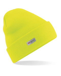 Dents 3M Thinsulate Beanie - Neon Yellow (Pull On Thermal Hi Vis Hat)