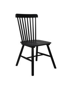 Levede 2xDining Chairs Kitchen Windsor Chair Natural Wood Cafe Lounge Seat Black
