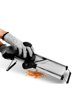 Adjustable Slicer Stainless Steel Vegetable Cutter Chopper Black