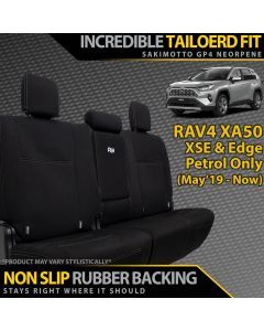 Toyota RAV4 XA50 XSE/Edge Petrol Neoprene Rear Row Seat Covers (In Stock)