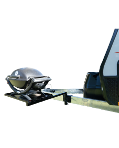 BBQ Arm Kit for Caravan or Trailer 850mm arm, Large Tray, Draw bar Mount