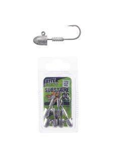 6 Pack of 1/4oz Size 1/0 Bite Science Substrike DC Jigheads with BKK Hooks