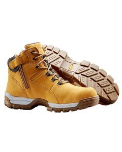 Wolverine Tarmac II Steel Cap Safety Boots w/ Zip - Wheat (Waterproof Shoes)