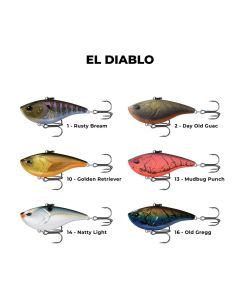 13 Fishing 3 Inch El Diablo Vibe Lipless Crank Lure