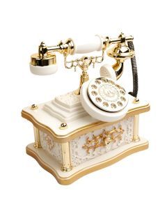 Vintage Telephone Music Box with 8 Melodies