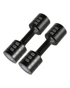 Centra A Pair Of 1kg To 2.5kg Adjustable Dumbbells With Metal Weight Black