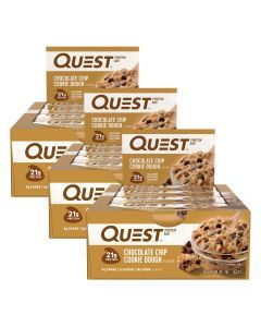 Quest Chocolate Chip Cookie Dough Protein Bars 12x60g x3