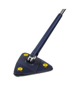 Cleanflo Cleaning Mop Dry Wet Triangle 360° Rotatable Adjustable Head +5 Pads
