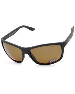Dirty Dog Quench Matte Black/Brown Polarised Men's Sports Sunglasses