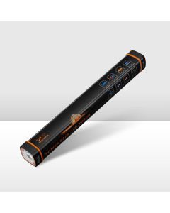 San Hima LED Torch Light Large Power Bank Lithium Flashlight USB Rechargeable