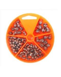 124 Gillies Split Shot Sinkers in Convenient Dial Pack - Assorted Sizes And Weights