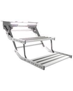 Double 12v Electric Caravan Step with LED Light