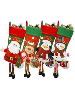 Christmas Stocking Set Holiday Decorations (4pcs)