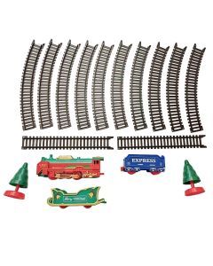 Electric Christmas Train Set with Lights and Sound