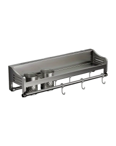 Wall-Mounted Kitchen Stainless Steel Storage Rack