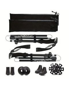 Trekking Poles Aluminum Alloy Quick Lock Hiking Sticks (2pcs)