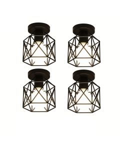 Ceiling Lights Geometric Metal Fixtures (4PCS)