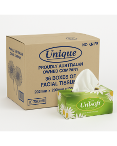 36 Boxes Facial Tissues 2-Ply Quality Extra Soft Bulk 180 Sheets 190x180mm Bulk