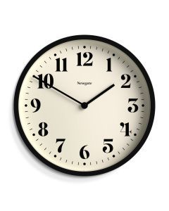 Newgate Number Four Wall Clock Matte Black