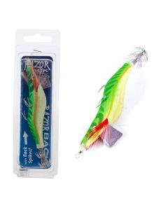 Jarvis Walker Size 3.0 Lumo Green Razorback Squid Jig Lure