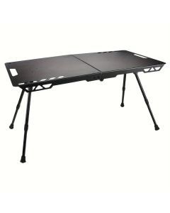 Black Liftable Folding Table: Lightweight Aluminum Alloy Portable Camping Table