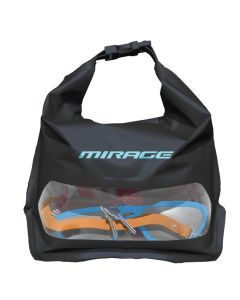 Mirage Clear View 1.6-Litre Small Waterproof Gear Bag with Window (Black)