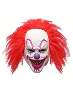 Spooky Joker Clown Latex Mask for Halloween Party
