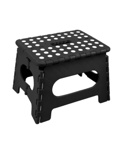Plastic Folding Stool - Black