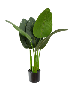 80cm Potted Faux Traveller Plam with 6 Leaves Artificial Flower Plant Décor