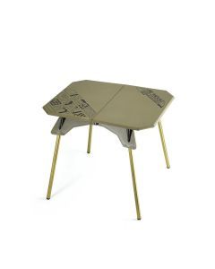 Portable Folding Camping Table Adjustable Green