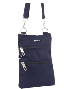 Pierre Cardin RFID Anti-Theft Crossbody Ladies Bag - Navy (Slash Proof)