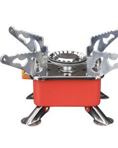 Portable Windproof Camping Gas Stove Red