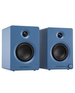 Victrola Tempo Bookshelf Speakers - Blue