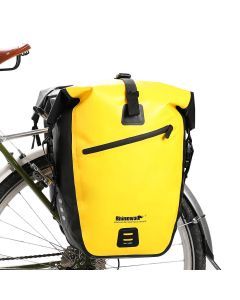 20L Rear Rack Bike Bag Waterproof Polyester Trunk Pannier Yellow