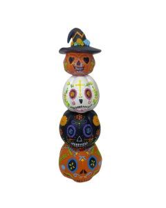 Halloween Pumpkin Resin Decorations Set (4pcs)