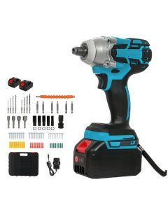 Traderight 21V Brushless Impact Wrench 1/2" Rattle Gun 2Ã—4.0Ah Battery Kit