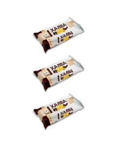 3x 270g Zolotoi Vek Sunflower Halva "Fantasy" Fantazia (Cacao Flavoured) - Product of Ukraine