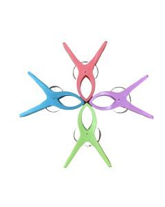 4x Jumbo Plastic Clothes Pegs Pack - Laundry Washing Line Clips