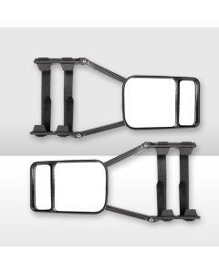 San Hima 2x Towing Mirrors Heavy Duty Universal Fit Strap On Towing