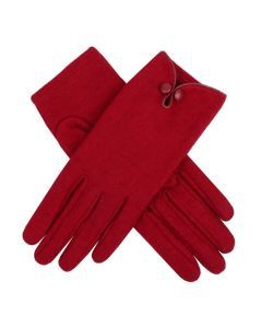 Dents Ladies 100% Wool Unlined Gloves - Berry (Warm Winter One Size)