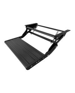 BLACK Single manual bolt on caravan rv motor home step