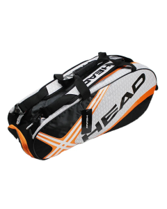 Tennis Rackets Bag Large With Separated Shoes Bag - Orange