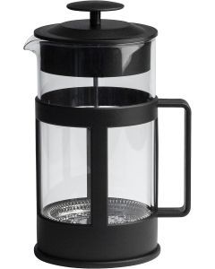 Euroline 1L Glass French Press Tea & Coffee Plunger - Black