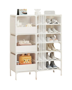 Keep your shoes in check with this versatile multi-layer shoe rack