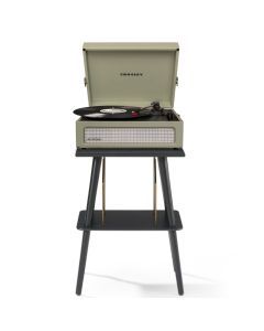Crosley Voyager Bluetooth Portable Turntable + Stand Bundle - Sage