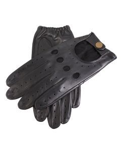 Dents Mens Classic Unlined Vintage Leather Driving Gloves  - Black
